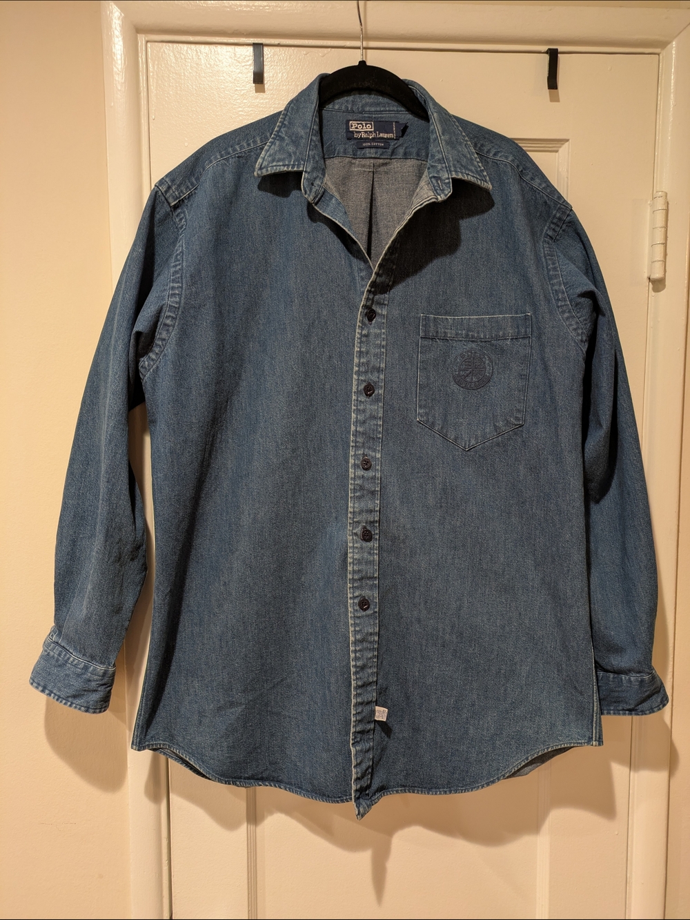 Vintage 1990s Polo by Ralph Lauren button-down denim workshirt